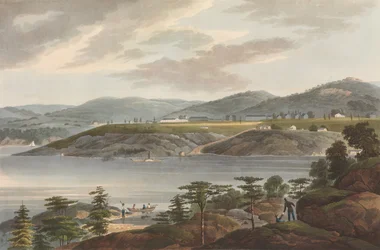 The Hudson River PortfolioのWest Point No.16、1825年。