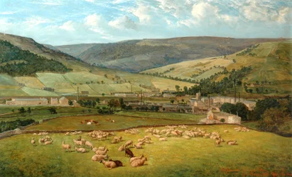 Mywoodmroyd＆Cragg Vale From Ewood Hall、1869