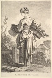 セロリの売り子さん、1741～63年。