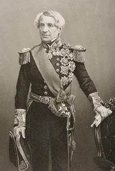 1860年にロンドンで出版された「著名な人物の応接室、第2巻」の写真からDJパウンドが彫刻したエドモンドライオンズ（1790〜1858年）