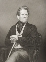Fox Maule Ramsay（1801-74）ダルハウジー伯爵11世とパンミュール2世、DJパウンドによって写真から彫刻された、著名な人物の応接室、第2巻からロンドン、1860年（engr