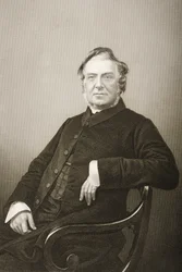 1860年にロンドンで出版された「著名な人物の応接室、第2巻」の写真からDJパウンドが彫刻したヒューストウェル（1799-1845）