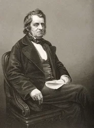 John Arthur Roebuck（1801-79）は、DJパウンドが「著名な人物の応接室、第2巻」の写真から1860年にロンドンで出版したものを彫刻したものです。