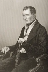 ジョセフワーナーヘンリー（1793年から1884年）、DJパウンドが1860年にロンドンで出版した「著名な人物の応接室、第2巻」の写真から彫刻