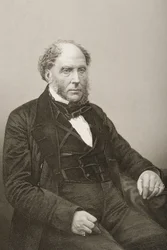アーキバルドアリソン卿（1792-1867）は、1860年にロンドンで出版された「著名な人物の応接室、第2巻」の写真から、DJパウンドによって彫刻されました。