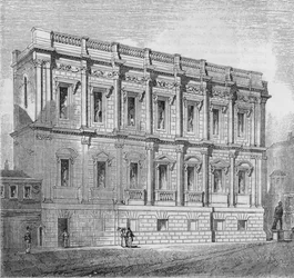 バンケットルームのイースタンフロント、ホワイトホール、1835年、1845年