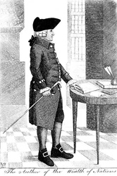 アダム・スミス1723-1790、スコットランドの哲学者および経済学者、1790