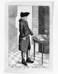 アダム・スミスの肖像1723-1790 1790年、国の富の著者