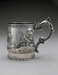 ベビーカップ、c。 1840-1860（シルバー）