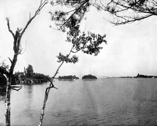 サウザンドアイランズ、セントローレンス川、カナダ、1893年。