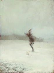 雪の嵐 1865年 （油彩・パネル）