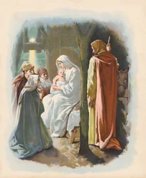 賢者の訪問（カラーリトグラフ）