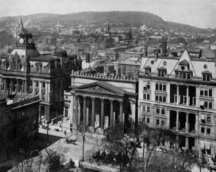 ケベック州モントリオール、1890年頃（モノクロ写真
