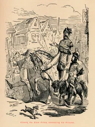 エドワードブラックプリンス、囚人を指揮、c1860、c1860