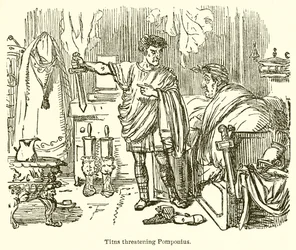 タイタス・ポンポニウスを脅かす