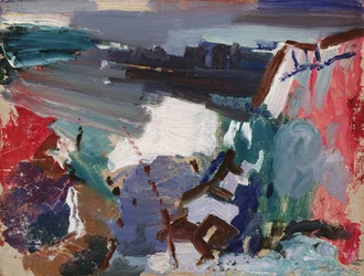 No.5、ウィーホーケン・シリーズ、1910年頃（油彩、キャンバス・ボード）