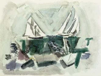 メイン州ディア・アイル、スクーナー・ヨット