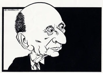 アーノルド・シェーンベルク 風刺画