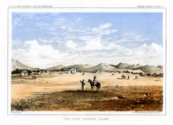 フォート・オーウェン、フラットヘッドの村、アメリカ合衆国、1856年