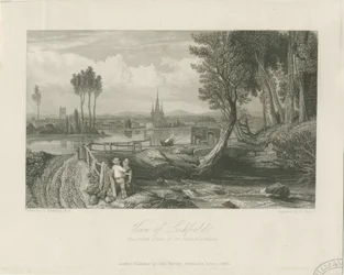 リッチフィールド-イーストビュー：鋼版画、nd [c 1835]（印刷）