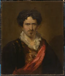 エドワード・モーティマー卿役のジュニウス・ブルータス・ブース（1823年