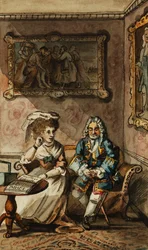 Tristram Shandyへの12のイラストのセット、