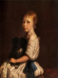 ジョージ・スコベル牧師、子供としてのDD、彼の犬の足を抱える、c1780、1934。