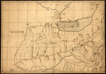 (1753年以前のオハイオの貿易商の地図。LOC gm71002324