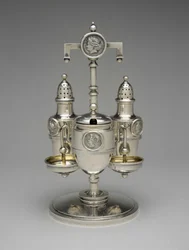 キャスターセット、c。 1862-1871（銀と銀の金箔）