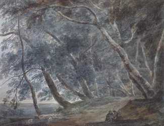 Galleria Di Sopra、アルバノ湖、c.1780-89（水彩）