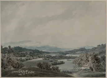 イタリアの風景、c。 1790-1792。