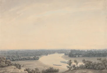 Thames Richmond Hilliltä katsoen lounaaseen