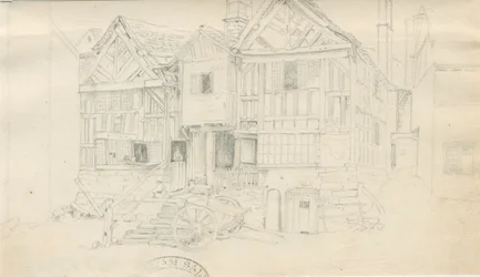 ウートクセッターの町 - [エール倉庫]: 鉛筆画, nd [?mid 19 cent] (図面)
