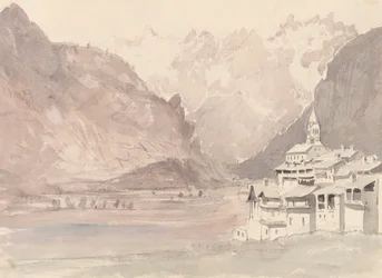 スイスの山の風景