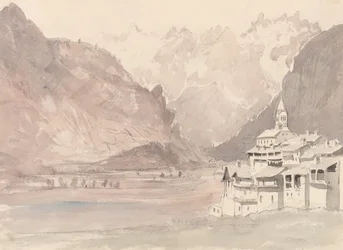 スイスの山岳風景