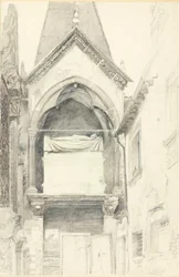 Cangrande I della Scala の墓、ヴェローナ、1869 年 5 月 28 日 - 6 月 29 日。