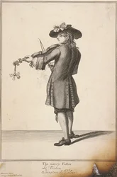 「陽気なフィドラー」、ロンドンの叫び、c1688