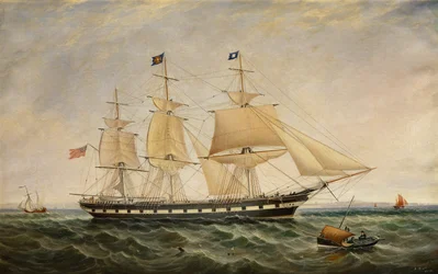 ルイーザ・ホーヴ ウィットビー沖でパイロットを待っている