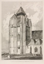 ノルマンディーの建築遺物 (Vol. II), Pl. 66: エウ近くのトレポール教会の塔