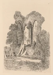 Book of Studies: Plate 23, Ruins at Beeston, Norfolk: No. 3