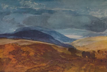 山の風景、1923