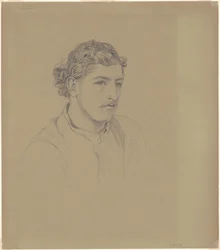 巻き毛の男、1872 年。
