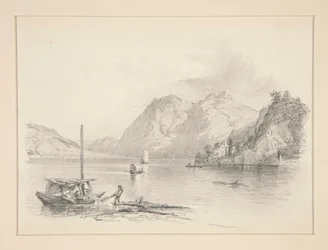 山の湖