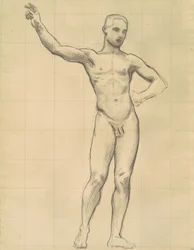 アポロとミューズのためのアポロの研究、c。 1921年。