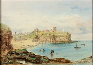 1849年に登場した、Prior&39;s HavenのTynemouth（ボディカラー、鉛筆、紙のトイレ）