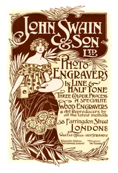 John Swain & Son の広告、印刷業者、1901 年。