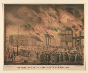 1835 年 12 月 16 日、ニューヨーク市の大火