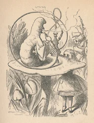 アリスと毛虫、1889