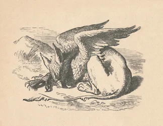 太陽の下で眠っているグリフォン、1889