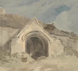 Um pórtico de igreja